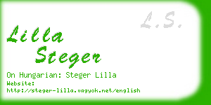 lilla steger business card